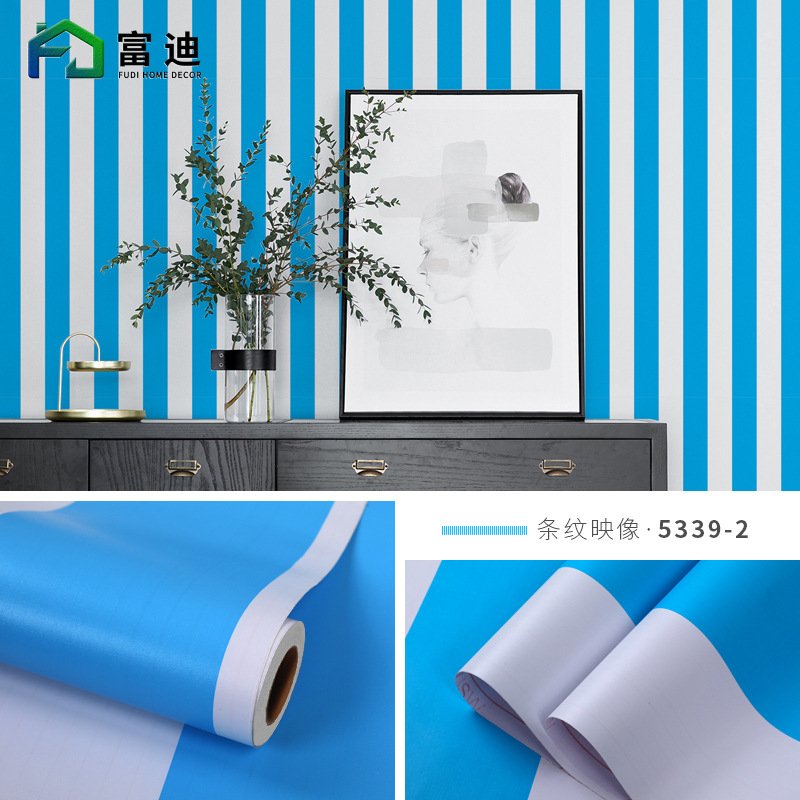 Giấy dán tường sẵn keo dọc màu