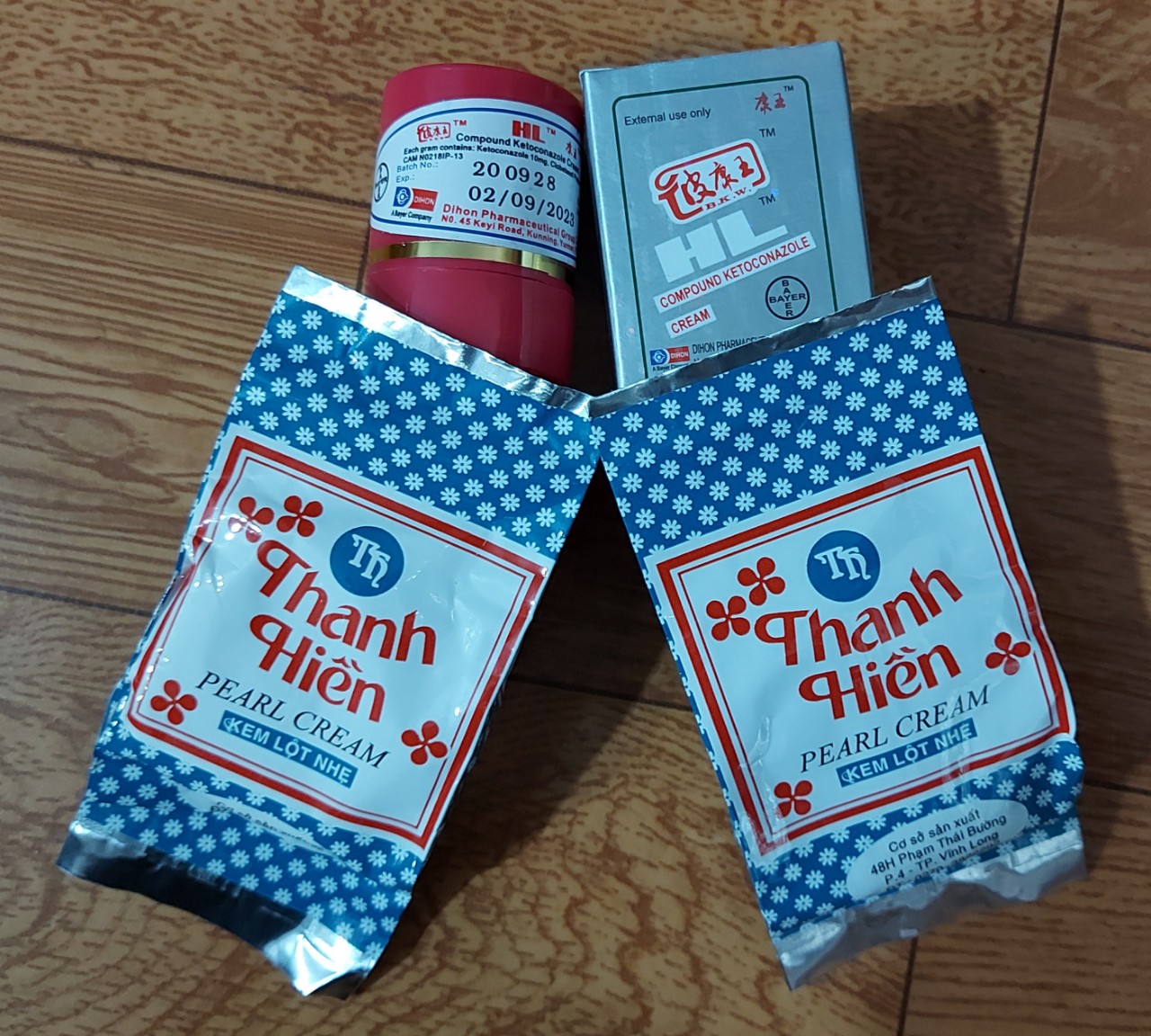 combo 2 hộp kem thanh hiền loại 1 + 1 hộp kem hl