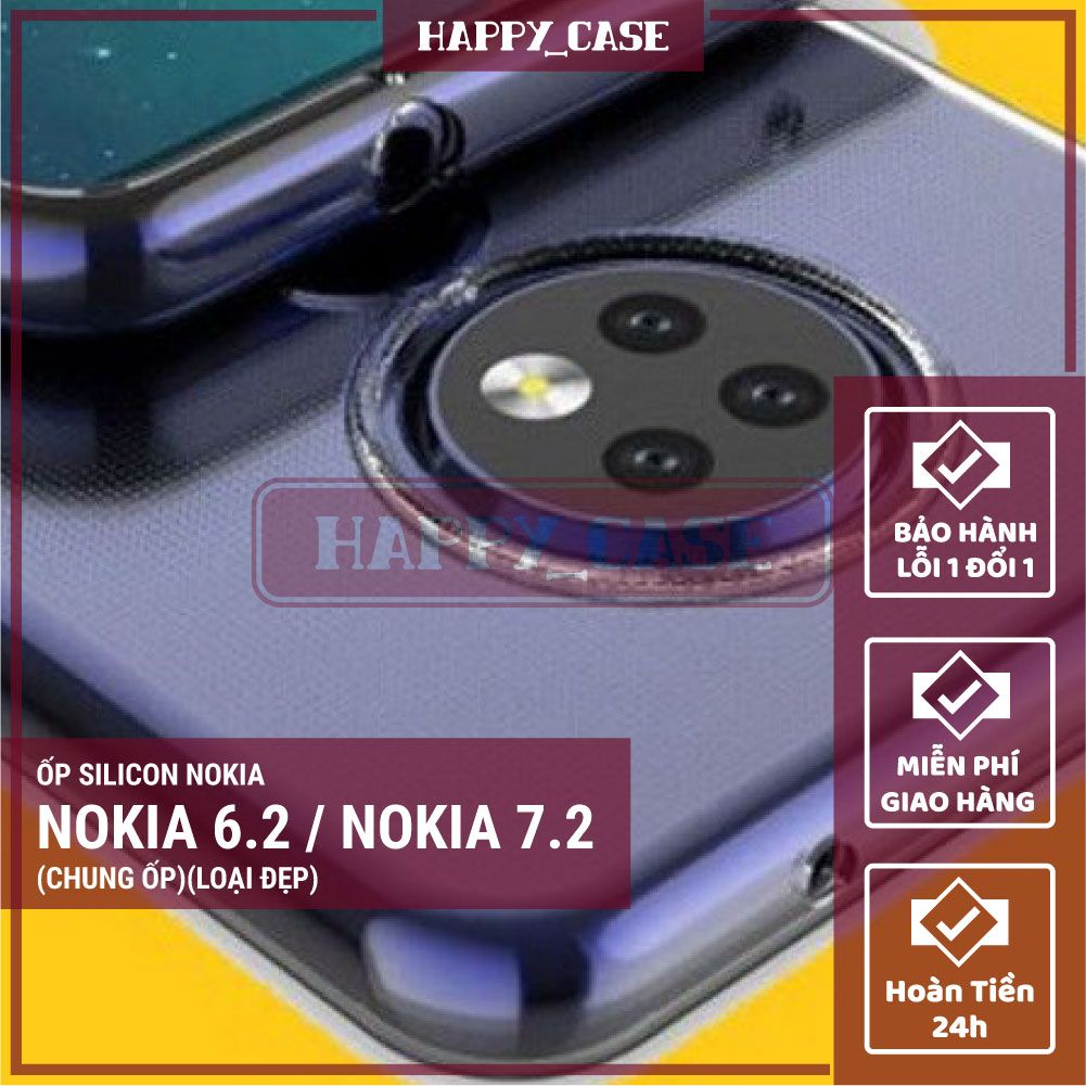 Ốp lưng điện thoại nokia 7.2 / nokia 6.2 thin transparent silicon