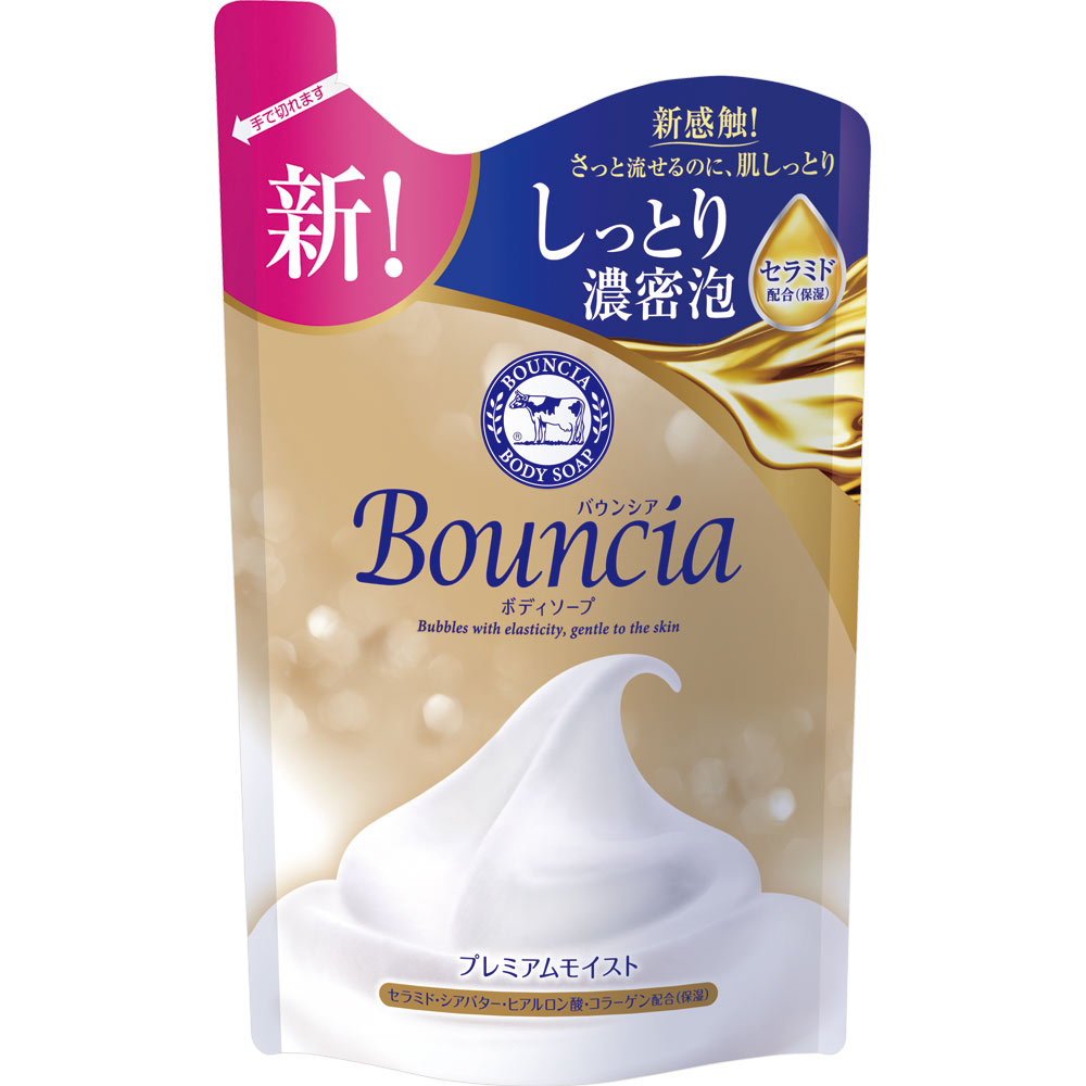 Kyoshinsha Milk Soap Bouncia Body Soap Premium Moist Refill 340mL Personal