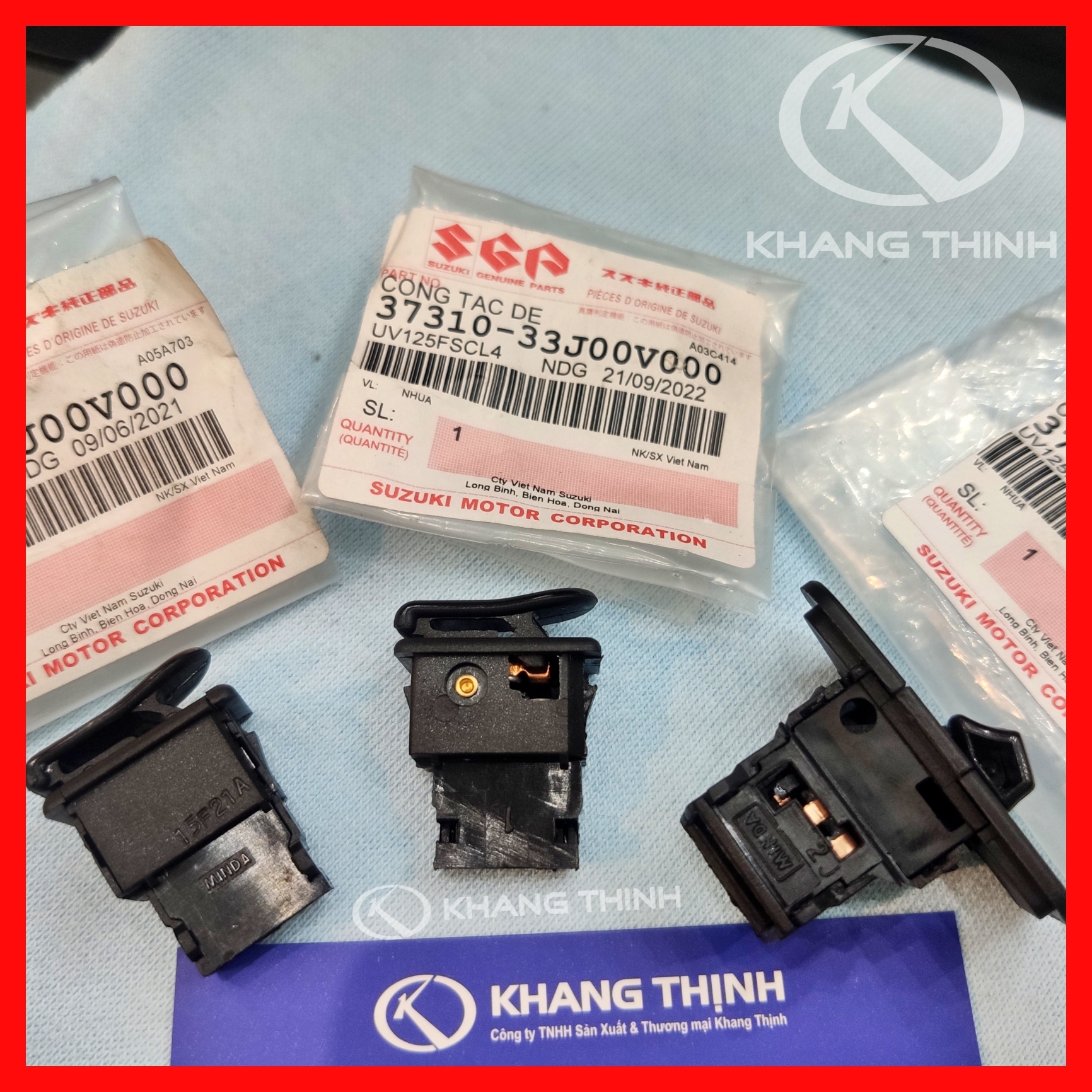 Công tắc còi. đề. đèn. xi nhan suzuki impulse - hàng chính hãng