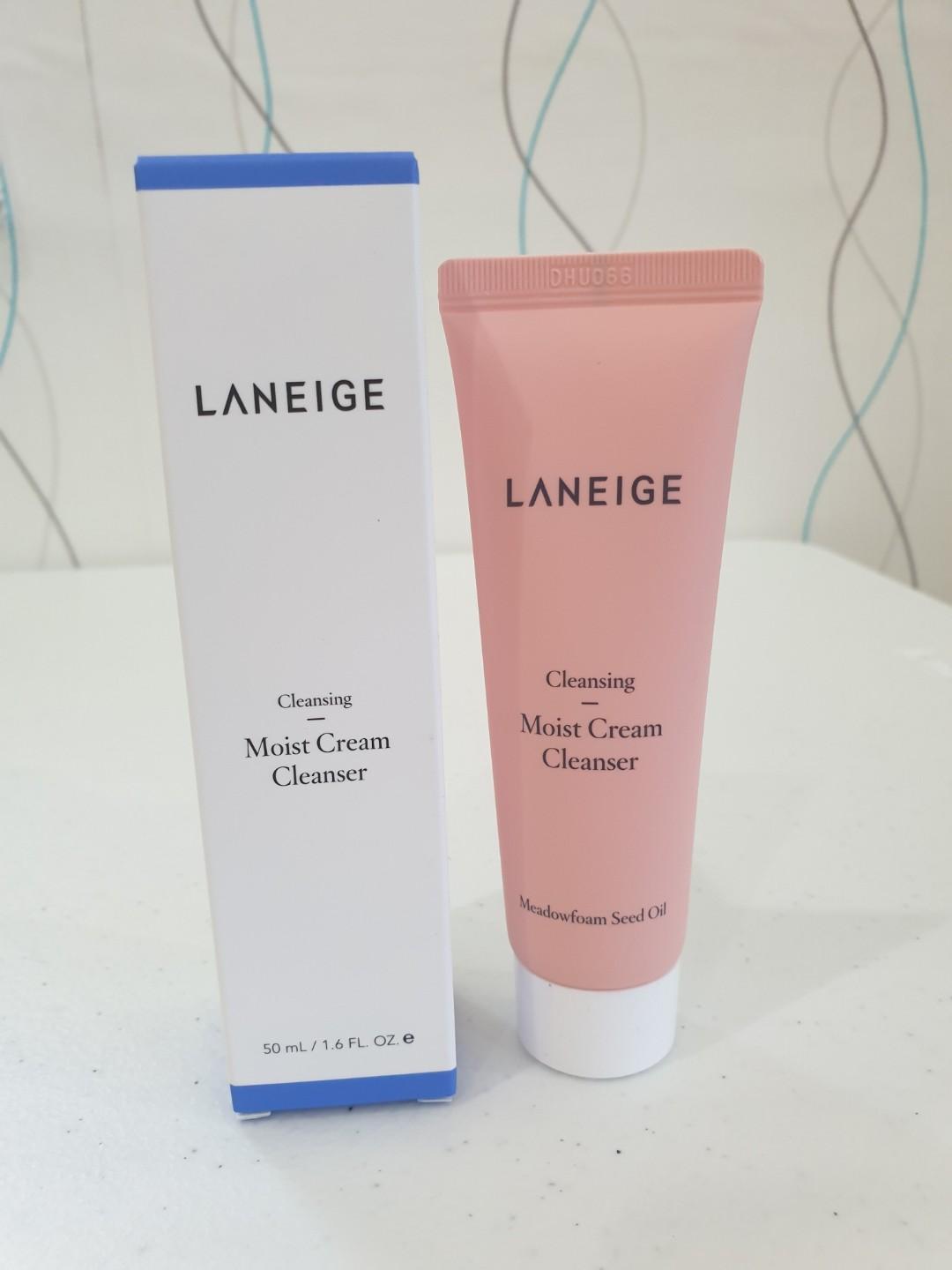 [HCM]Sữa rửa mặt giúp dưỡng ẩm cho da thường và da khô Laneige Moist Cream Cleanser 50ml