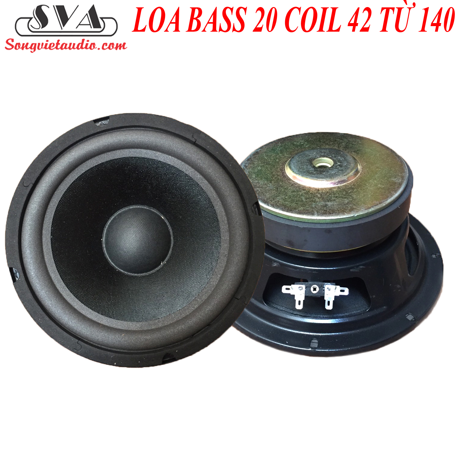Loa bass 20 coil 42 từ 140 bass căng - xịn