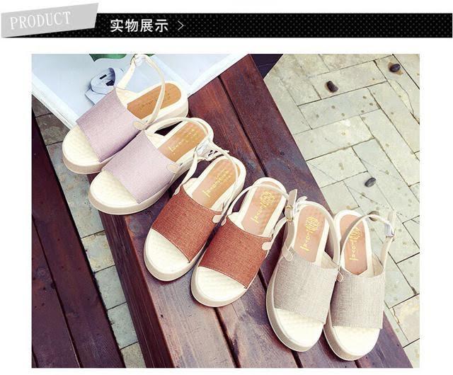 Dép sandal 1 bản quai cói ws59