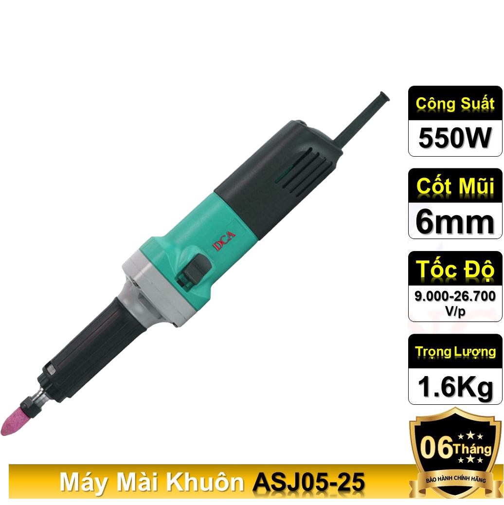 Máy mài khuôn 6mm dca asj05-25-550w- có điều chỉnh tốc độ
