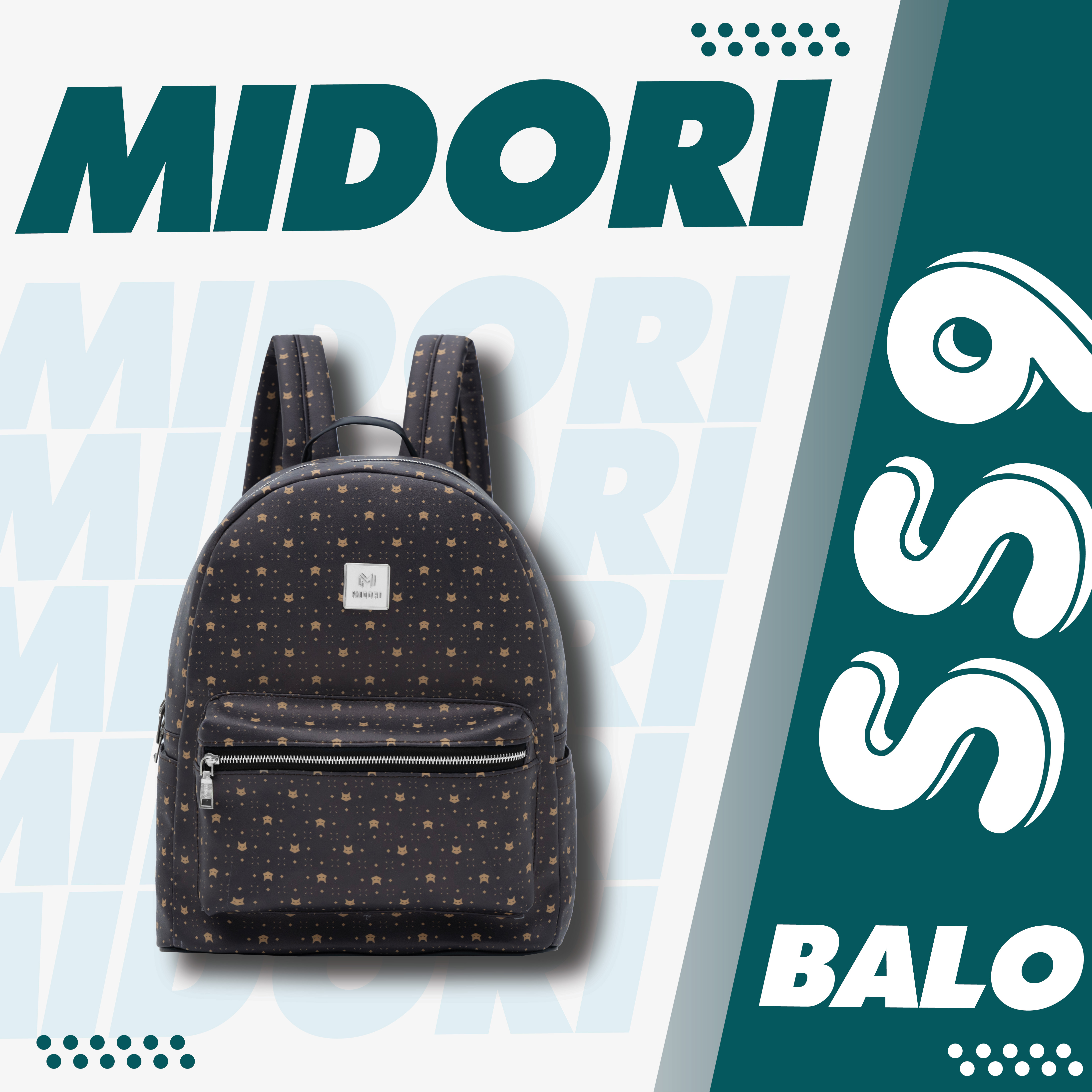 Balo da đi học thời trang Nam nữ chống nước đựng laptop Season 9 Local Brand Midori M Studio