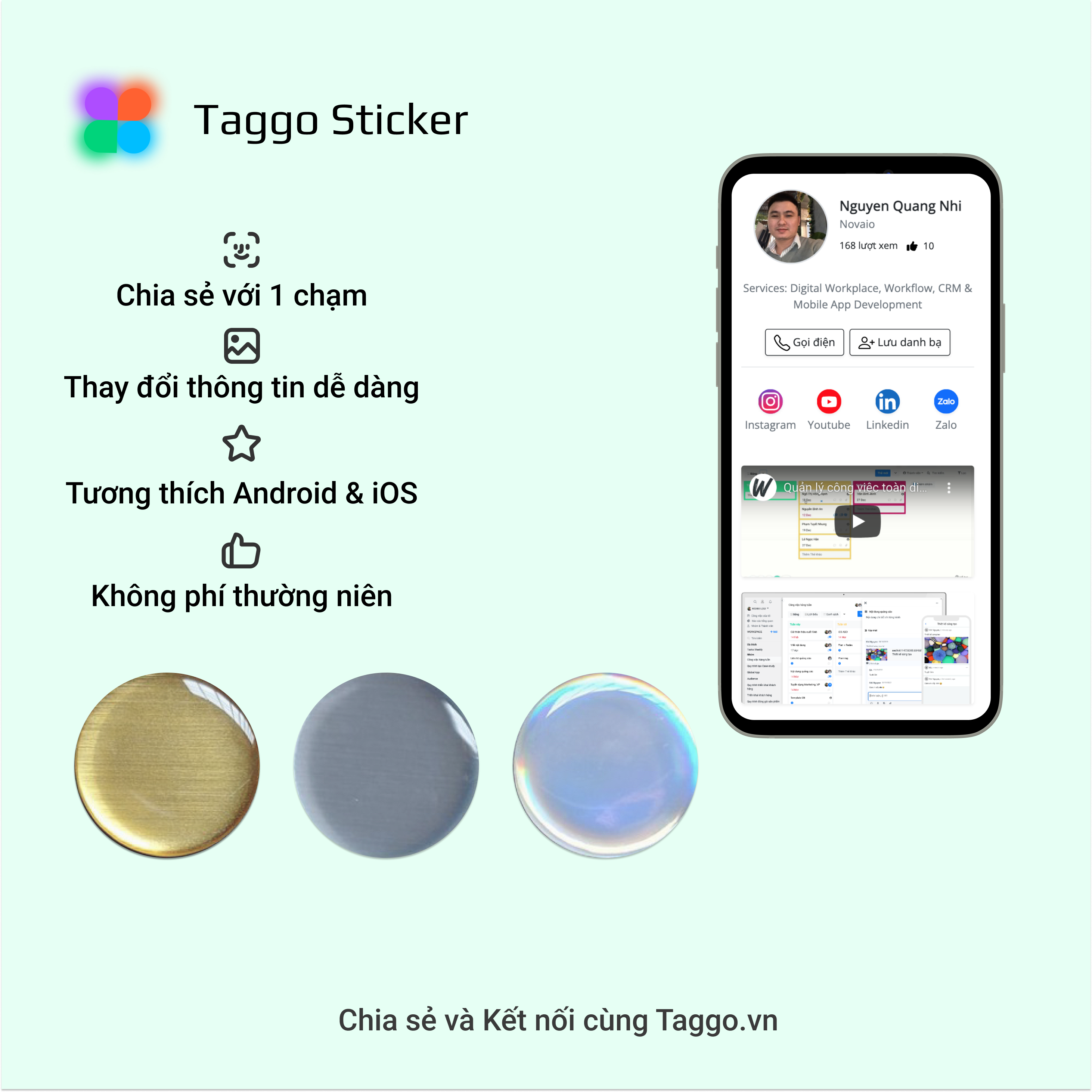 Sticker Thông minh NGC - Taggo