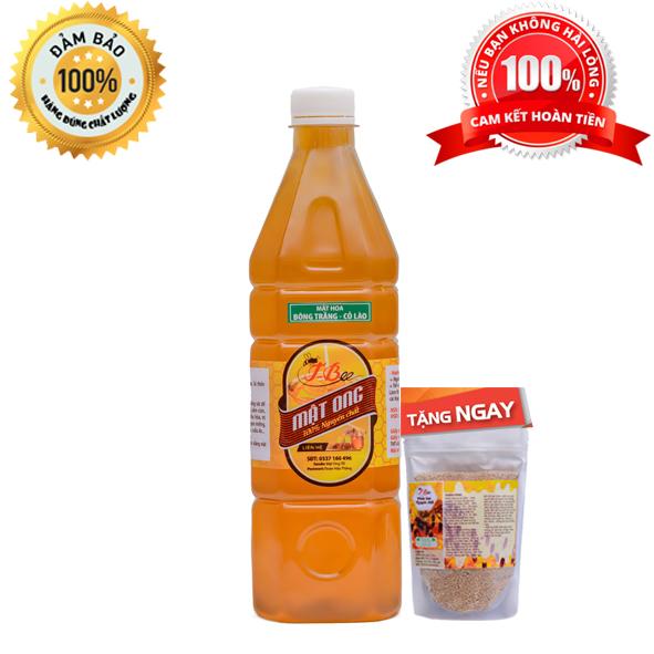 Mật ong bông trắng - cỏ lào tặng 300g phấn hoa
