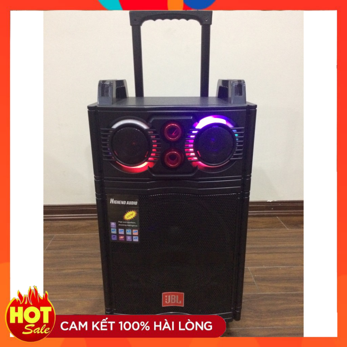 Loa kéo jbl 105 cao cấp - kèm 02 micro không dây - bảo hành 12 tháng