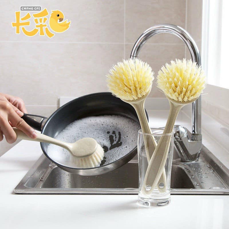 Bàn chải cọ chảo chống dính, xoong nồi, thớt, bồn rửa chén đa năng, tiện dụng