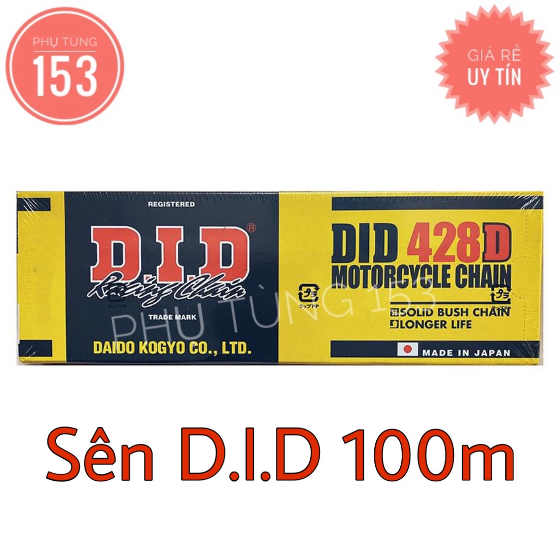Sên did 428d 100 mắt - nhông sên dĩa - phụ tùng 153