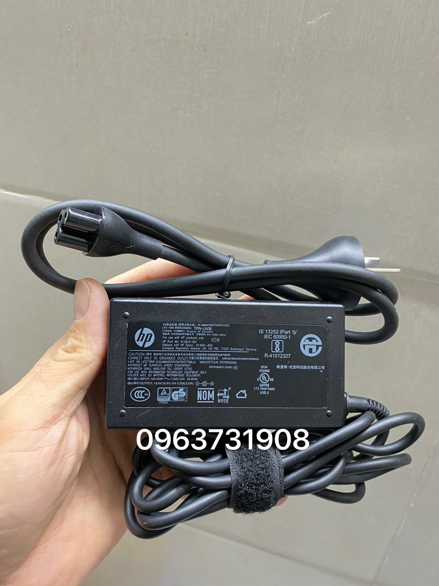 Sạc laptop hp 19.5v - 3.33a 65w