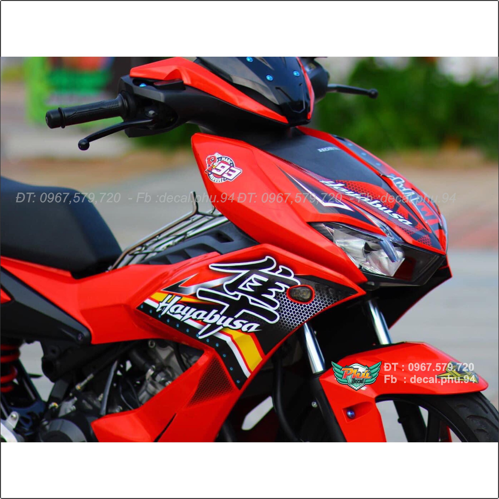 Tem rời Winner X đỏ đen hayabusa 1