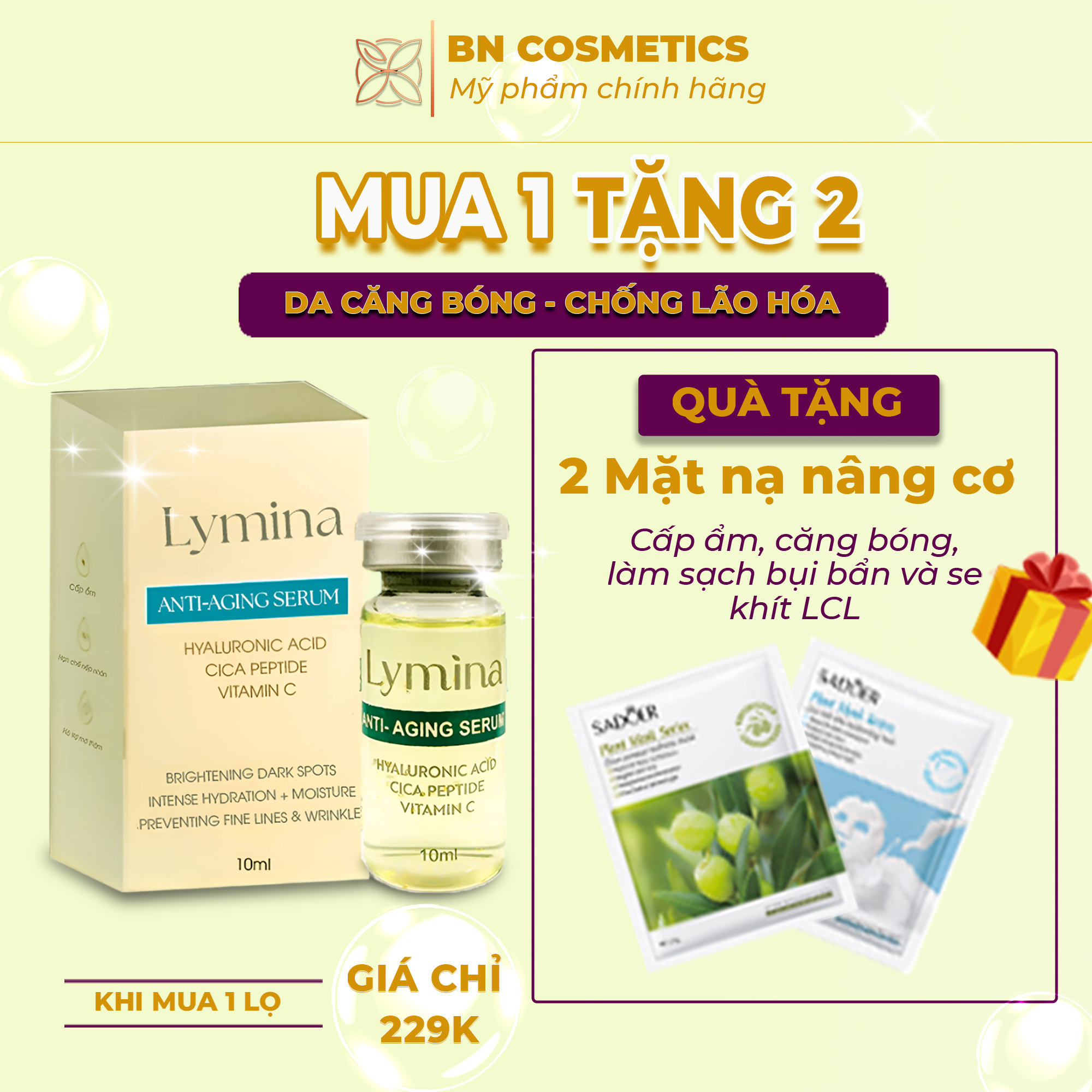 Serum Lymina trẻ hóa, ngăn ngừa lão hóa da