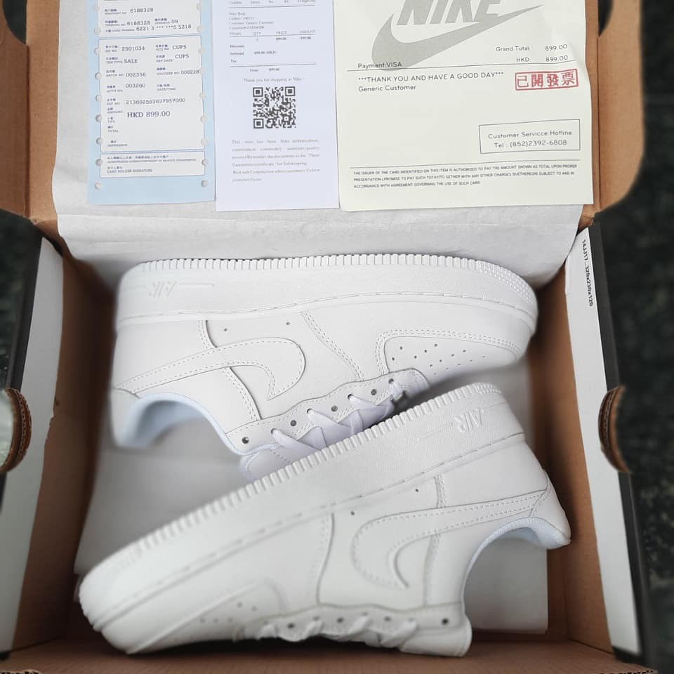 Giày thể thao AF1 trắng full nam nữ Giầy sneaker white full bản mới Hot trend