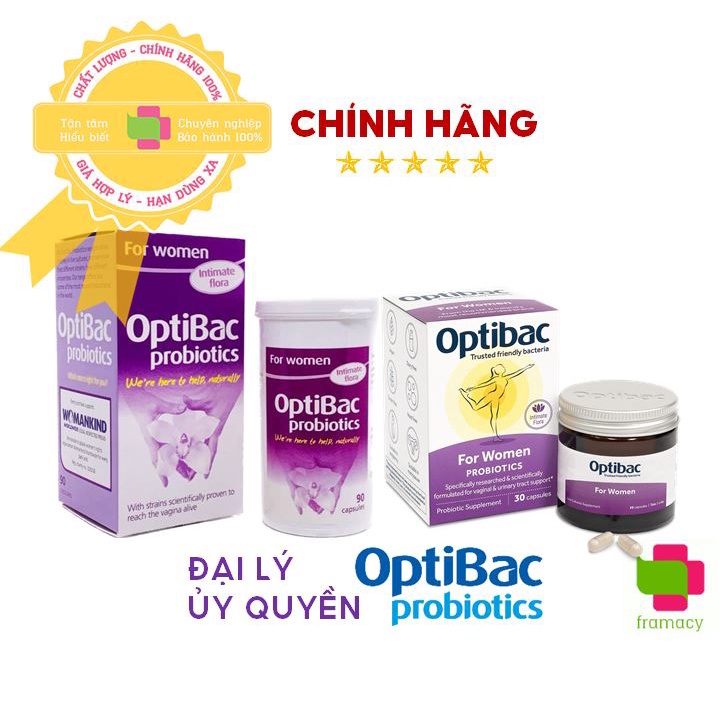 Men vi sinh Optibac tím Optibac Probiotics For Women