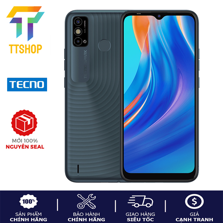 Điện thoại tecno spark 6 go 4gb/64gb - mới nguyên seal - hàng chính hãng