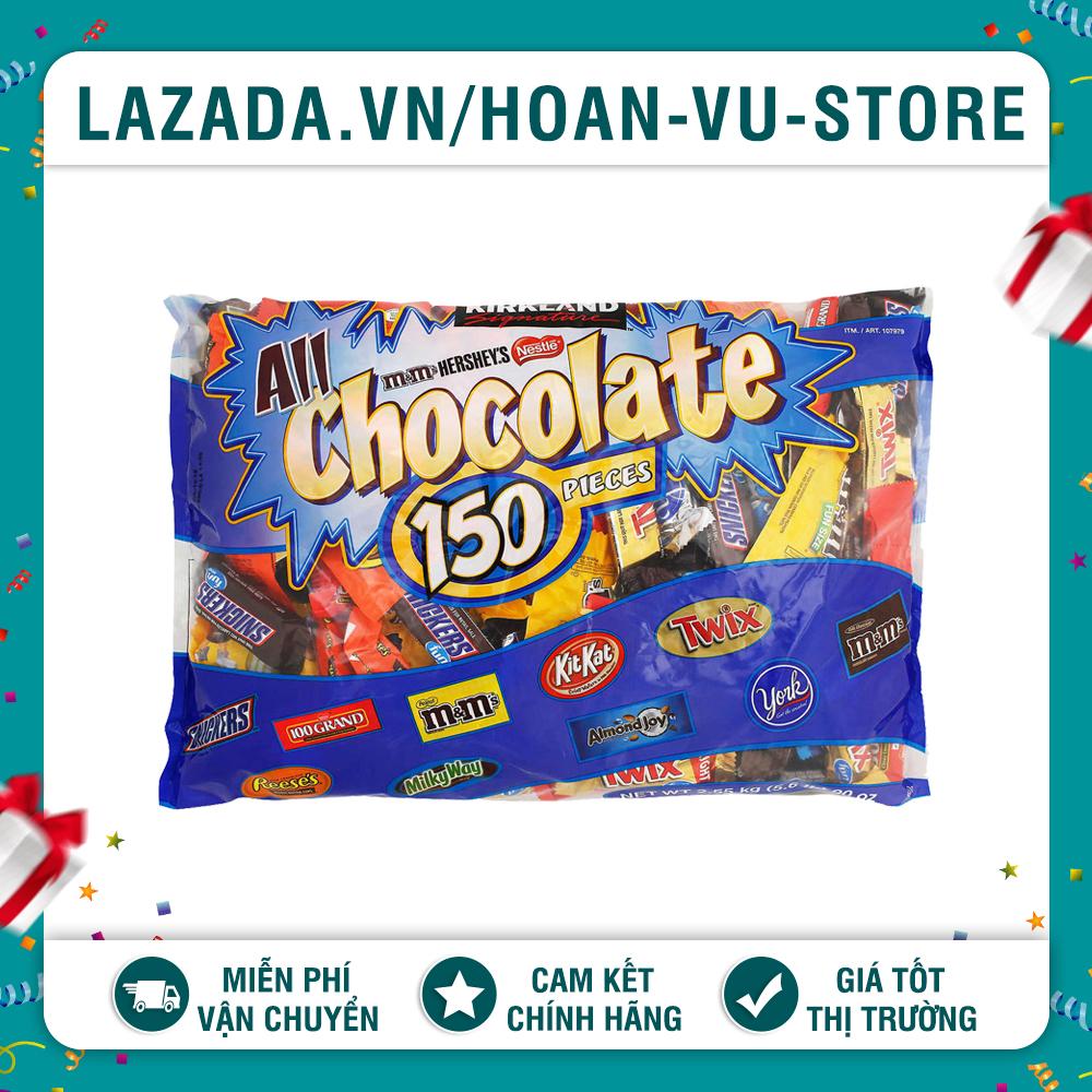 Kẹo socola mỹ tổng hợp 9 loại all chocolate kirkland 150 viên