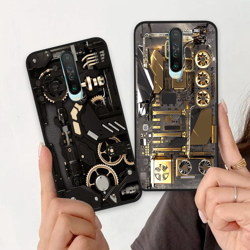 Ốp lưng Xiaomi Redmi K30 / K30 5G, ốp điện thoại xiaomi hoạ tiết máy móc 3D, nam tính, mạnh mẽ
