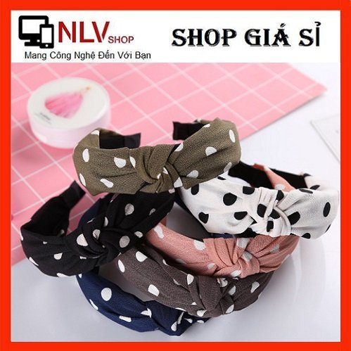 ?? cài tóc kiểu thắt nút chấm bi style hàn quốc ??