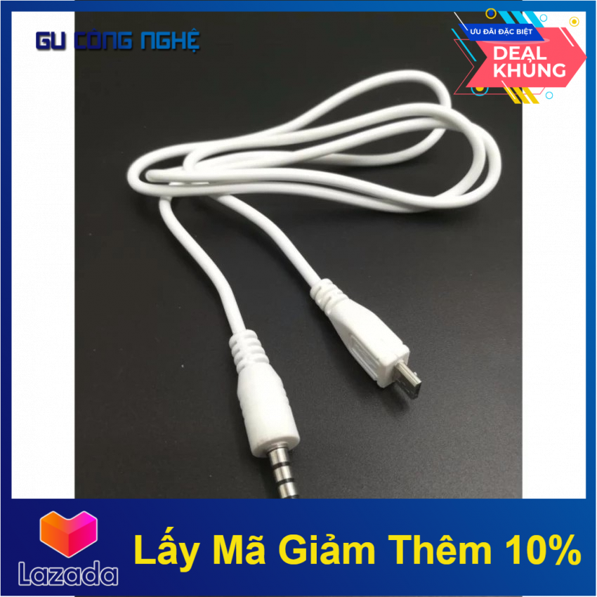 Cáp audio kết nối âm thanh cho mic và điện thoại