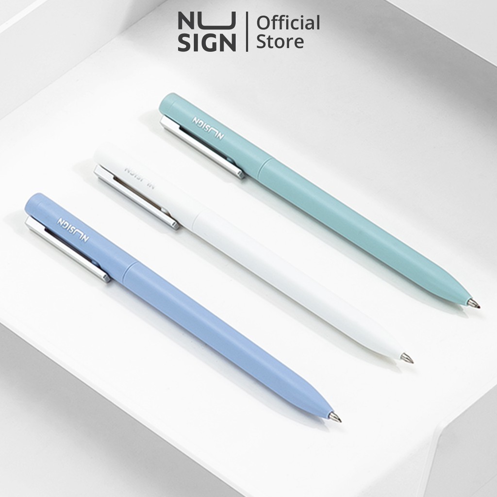 Bút ký bút gel mực đen cao cấp nusign - ngòi 0.5mm - mực đen - bút gel dạng xoay - 1 chiếc - ns560
