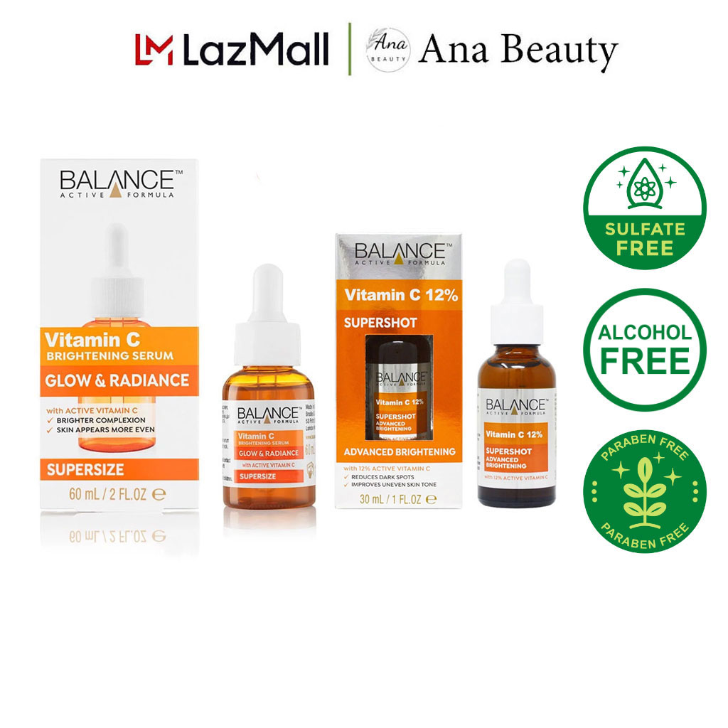 Trinh Chất Serum Vitamin C Sáng Da, Mờ Thâm Balance Active Formula 30ml - 60ml
