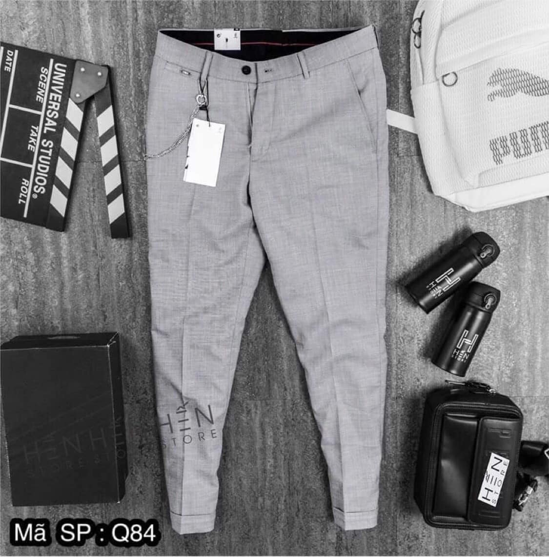 Quần âu xám bạc dáng ôm - BeBe-Store