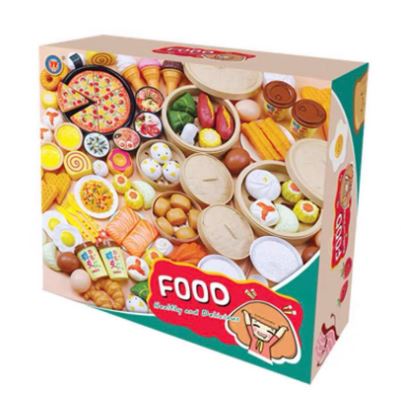 Bộ đồ chơi nấu ăn mini giá rẻ cho búp bê 84 chi tiết - Bánh bao , dimsum , há cảo , pizza đầy đủ phụ kiện làm bếp Đồ chơi trẻ em gái