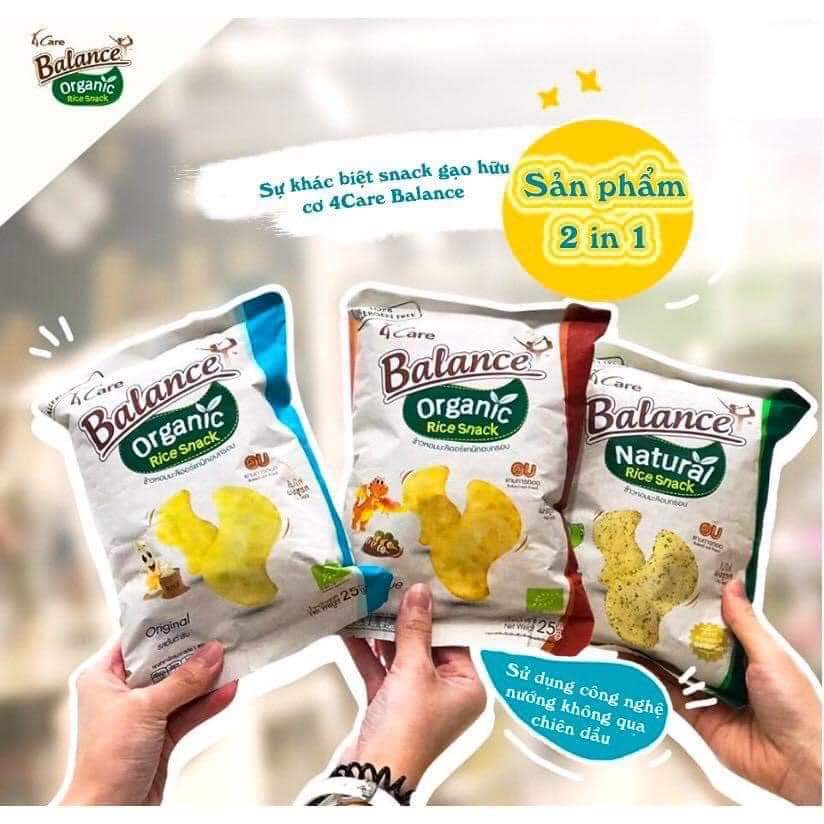 Bánh gạo Snack hữu cơ Balance cho bé 6m+