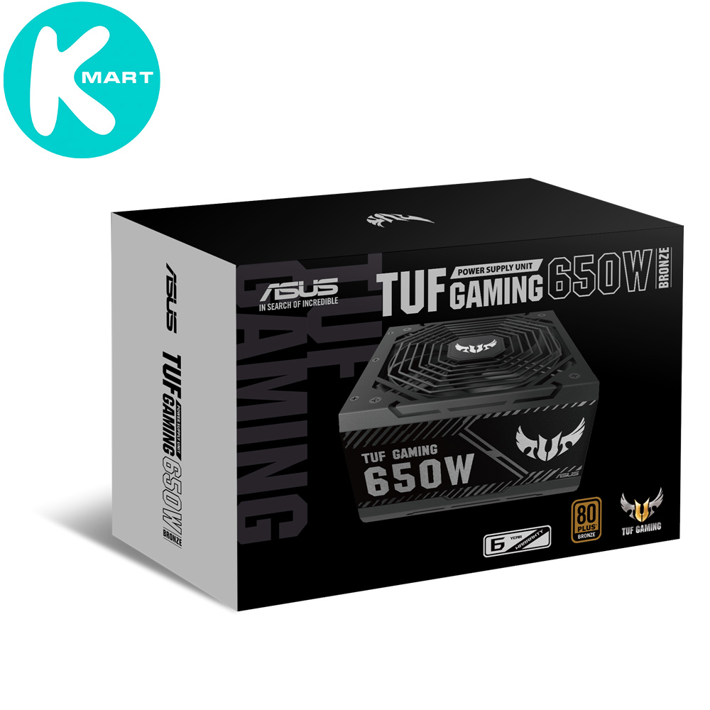 Bộ nguồn máy tính asus tuf gaming 650w bronze - hàng chính hãng