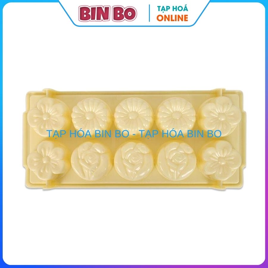 Khay nhựa làm đá khuôn rau câu hình bông hoa 10 viên KĐ04 Vĩnh Trường