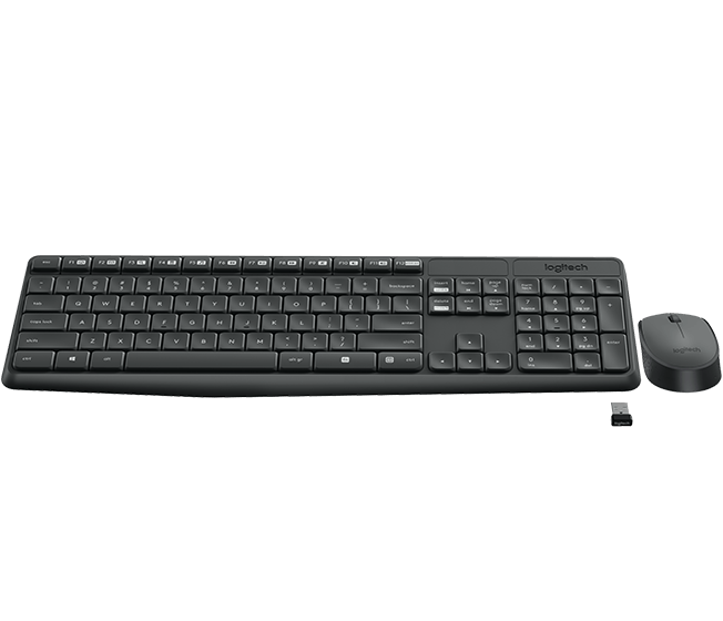 Bộ bàn phím và chuột không dây logitech wireless mk235 chính hãng