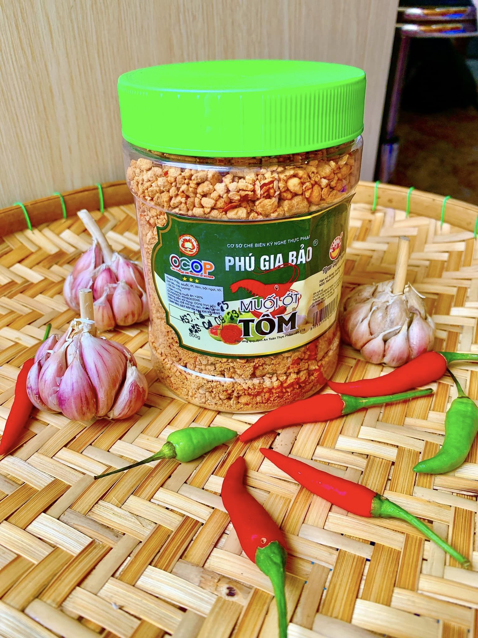 Muối tôm phú gia bảo loại đặc biệt 500gr