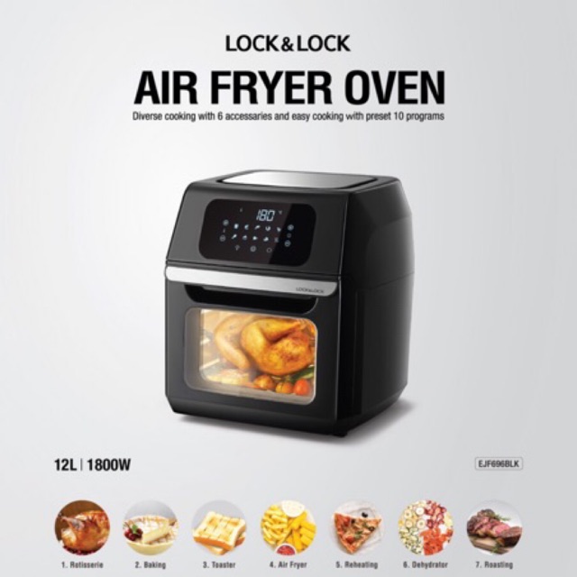 Nồi chiên không dầu lock&lock ejf696