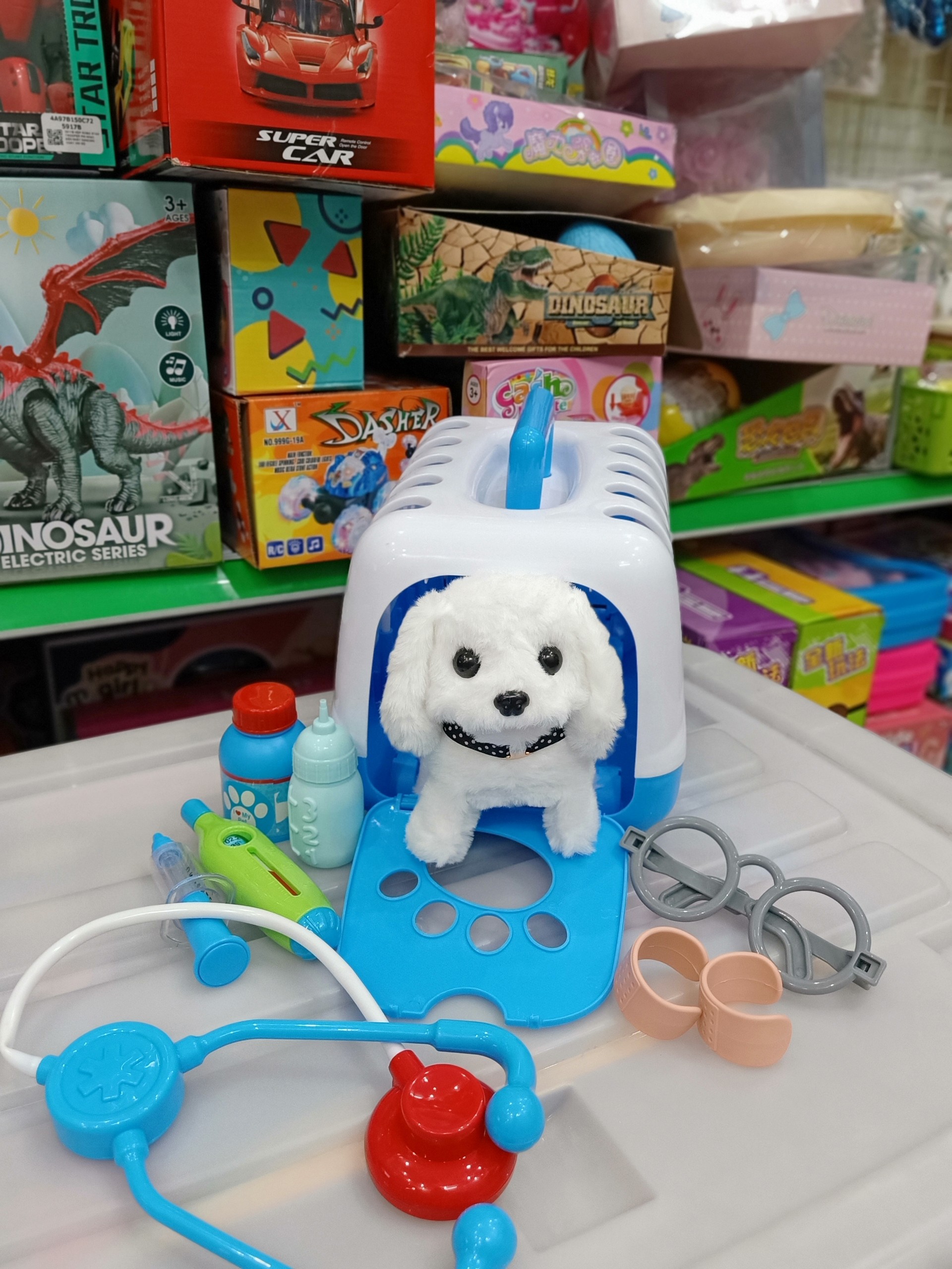 Đồ chơi bác sĩ, đồ chơi y tế có vali kéo - vali bác sĩ có đèn và âm thanh - Diệp Linh