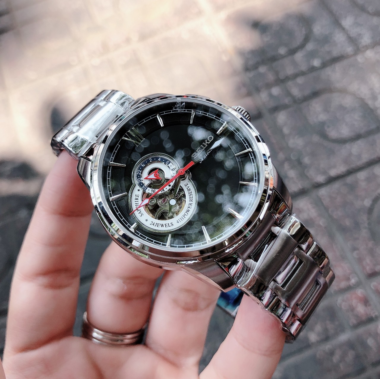 Đồng hồ Seiko Nam automatic lộ máy