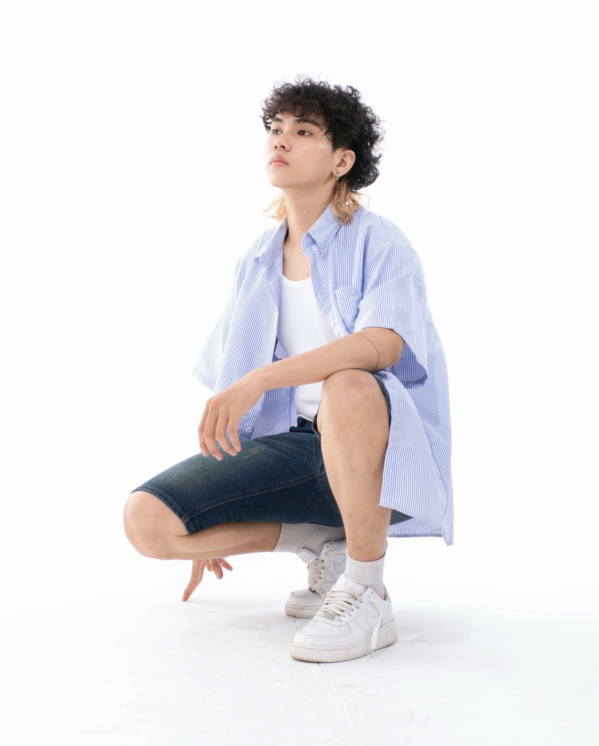 Quần short jean nam sq09 quần short bò nam co giãn ống đứng nút gài hình thật hàng mới