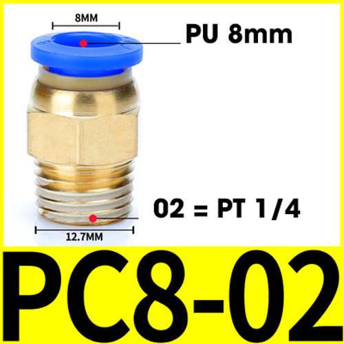 Đầu nối nhanh pc8-02