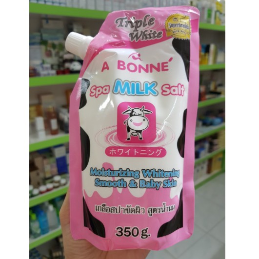Muối tắm tẩy tế bào chết muối Abonne body Thai Lan, tái tạo da mới, cân bằng độ ẩm cho da mềm mại, mịn màng, có tác dụng giải độc trên da, làm sạch nấm mốc, nứt nẻ gót chân