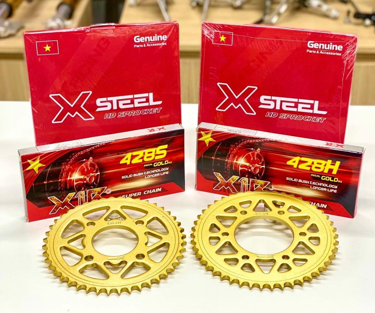 X1r . nhông sên dĩa chính hãng x1r , độ bền cao , chạy êm ái , lắp cho ex 150 , ex 135, sirius , raider , satria , winer , winer x , sonic, sirius50, wave , rim