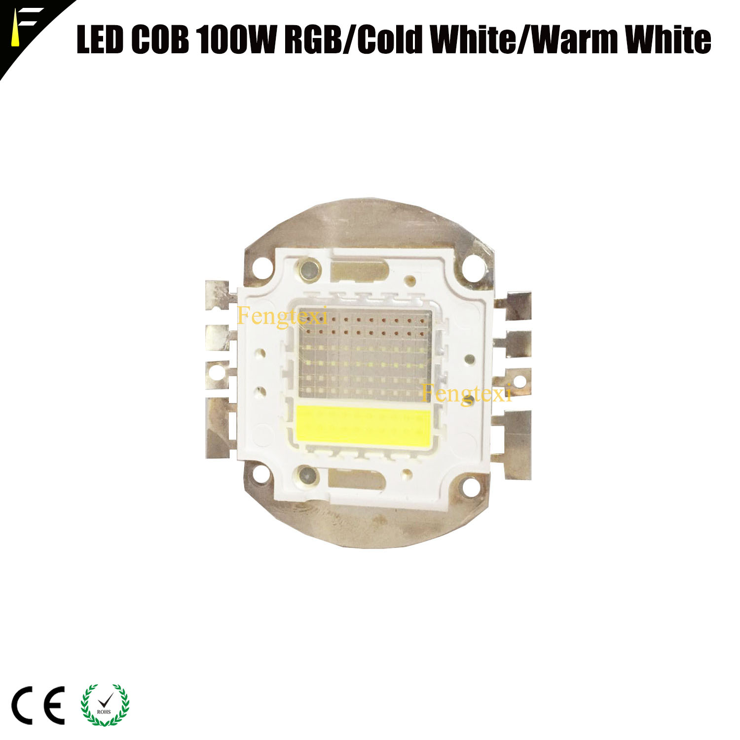 100W COB RGBW Màu Đỏ màu xanh lá cây màu xanh trắng ánh sáng Hàn LED giai đoạn COB mệnh có thể blinder ánh sáng mệnh 3200k6500k trắng ấm Hàn LED hạt