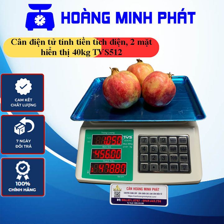 Cân điện tử tính tiền nhật bản 40kg tvs512
