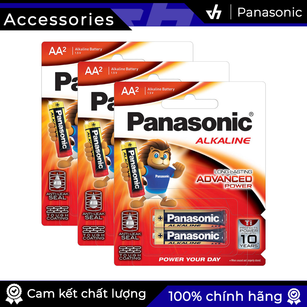 6 pin aa alkaline panasonic lr6t - pin kiềm chống chảy