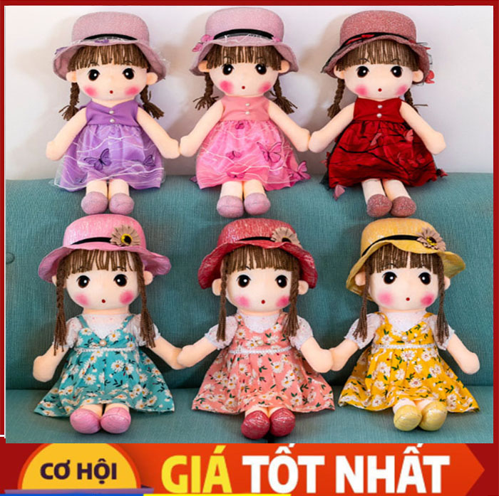 Búp Bê Bằng Vải Bông 45cm Chọn Màu