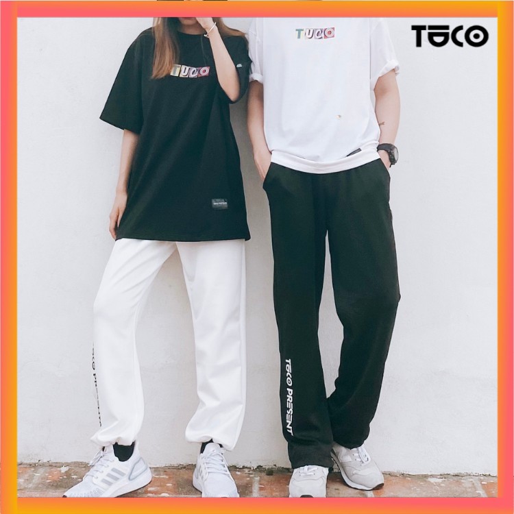 Quần jogger tuco, ống suông nam nữ unisex form rộng rút dây bo gấu vải mịn mềm mát quần joker, joger, thể thao ulzzang