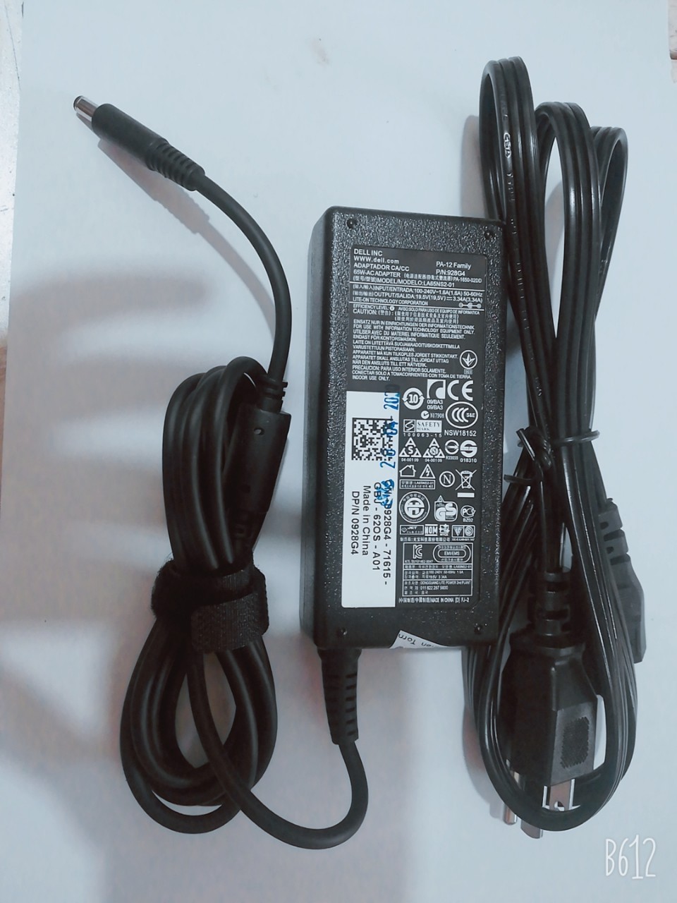 Sạc laptop Dell 19.5v-3.34a KIM MINI HÀNG ZIN