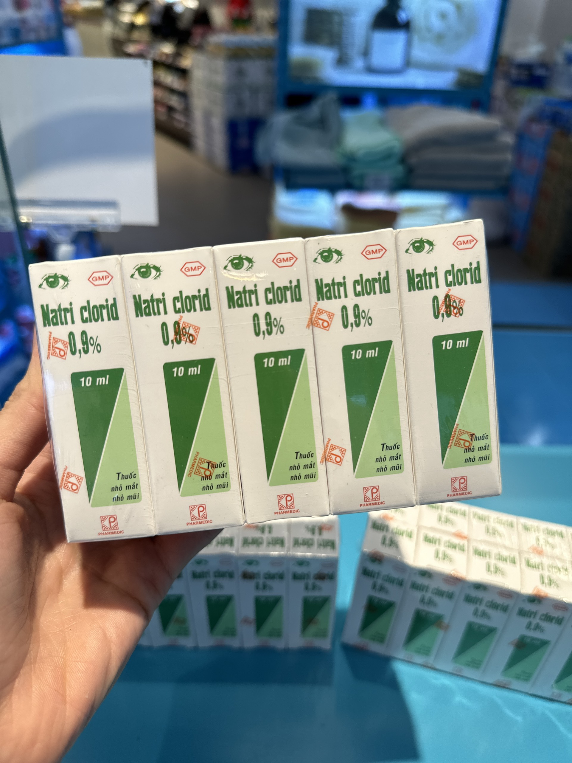 Combo 10 lọ nước muối sinh lý Hồ Chí Minh. Nước muối sinh lý Pharmedic nhỏ mắt , nhỏ mũi