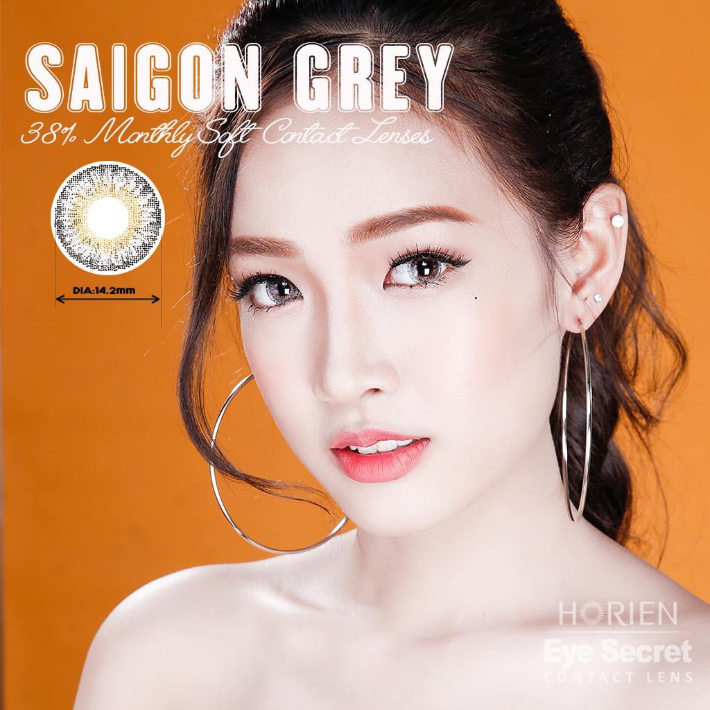 Kính Áp Tròng Màu Dùng 1 Tháng Eye Secret - Saigon Grey  (Xám)