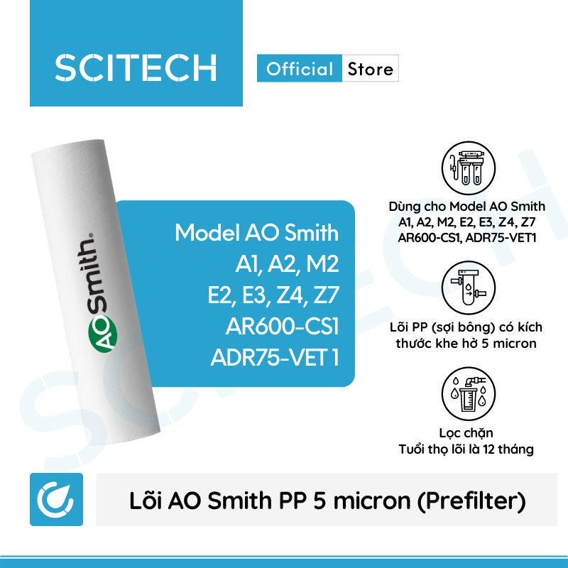 Bộ lõi máy lọc nước AO Smith Z4/Z7